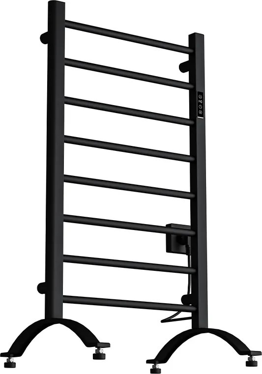 BPS-koupelny Elektrický kúpeľňový radiátor TAAL BL 200W, 50x91 cm, čierny