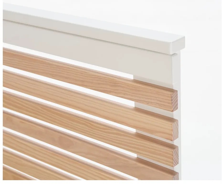 Biela dvojlôžková posteľ s roštom 140x190 cm Vectra – Marckeric