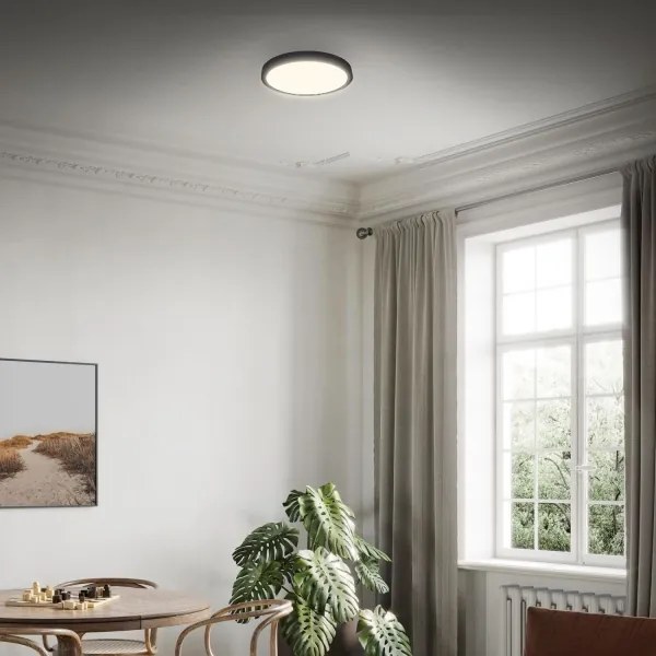 Briloner 3703-015 - LED Stropné svietidlo RUNA LED/24W/230V 3000K pr. 38 cm čierna