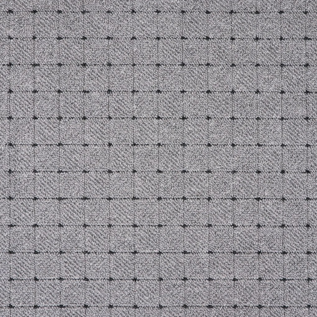 Vopi, Metrážny koberec Udinese šedý - neúčtujeme odrezky z role, na mieru, šíře 1,33m,1m,2m,3m,4m,na mieru, neúčtujeme odrezky, šedá, ab (mriežka), chodba / predsieň