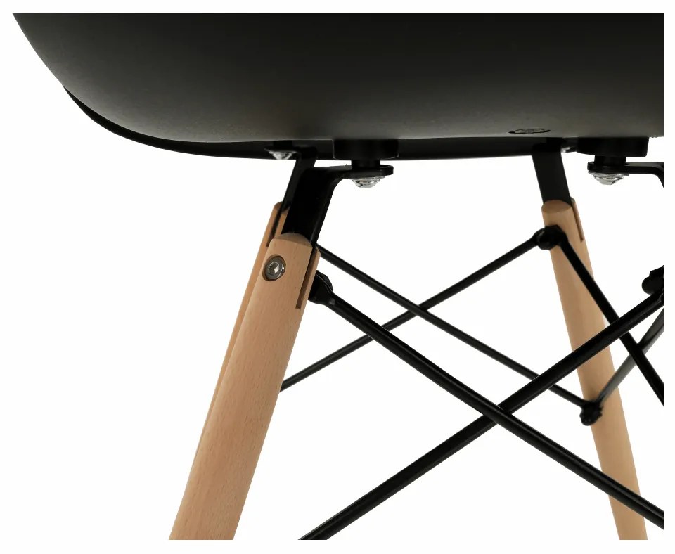 AKCIA Čierne jedálenské kreslo LIZBONA II. akosť