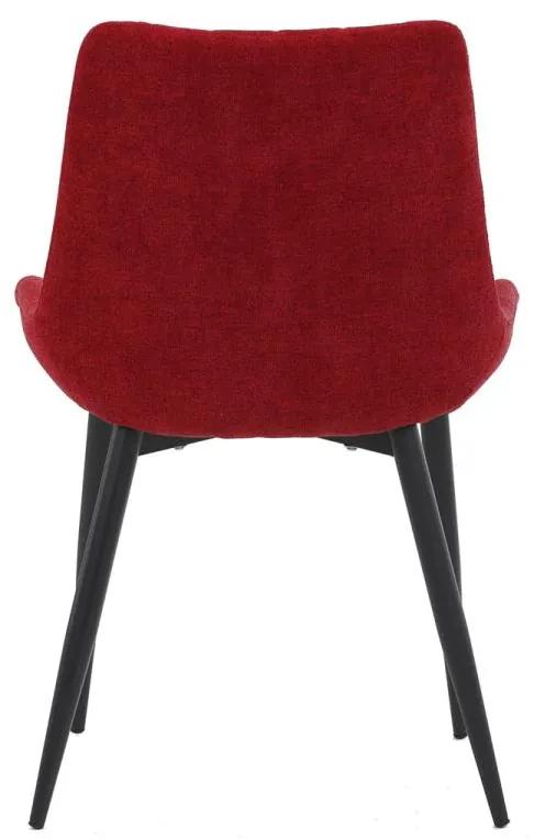 Autronic -  Jedálenská stolička DCL-218 RED2 červená látka, čierny kov