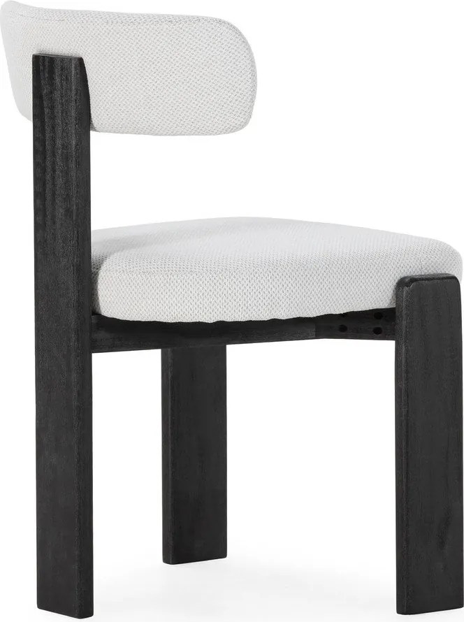 Čierne/svetlosivé čalúnené jedálenské stoličky v súprave 2 ks Nadia – MOME