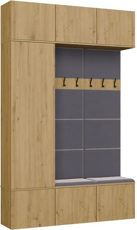 Předsíňová stěna Haga 1Sz2W 150 cm dub Artisan