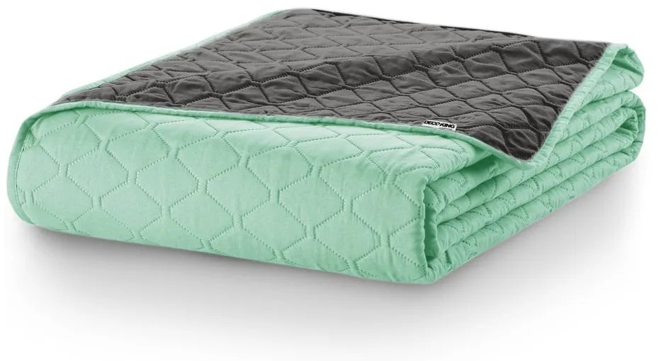 Zelený pléd z mikrovlákna DecoKing Axel, 170 × 210 cm