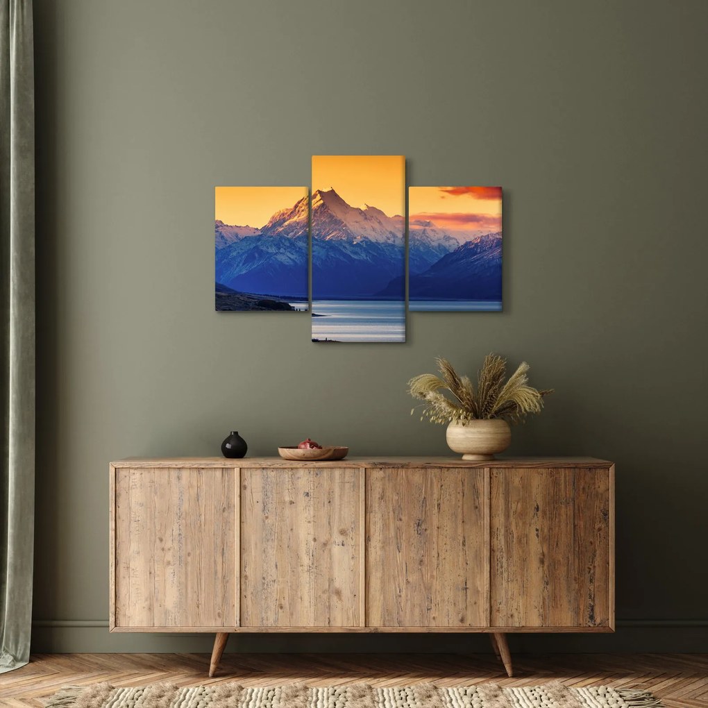 Obraz - Jazero Pukaki (90x60 cm)