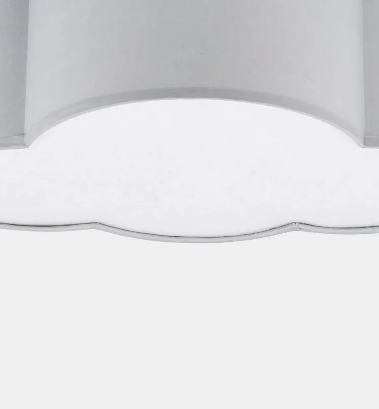 TK-LIGHTING Stropné svietidlo do detskej izby CLOUD MINI, oblak, sivá