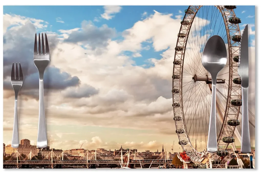 Sablio Prestieranie London eye: 40x30cm