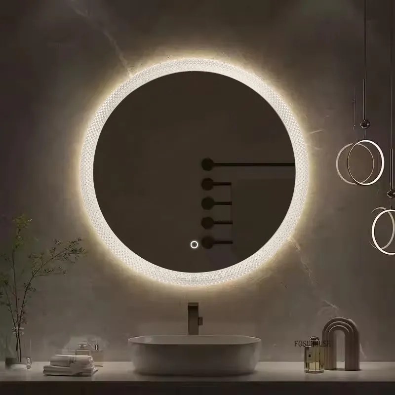 Rea Zrkadlo ⌀60 cm s regulovateľným LED osvetlením HOM-01501