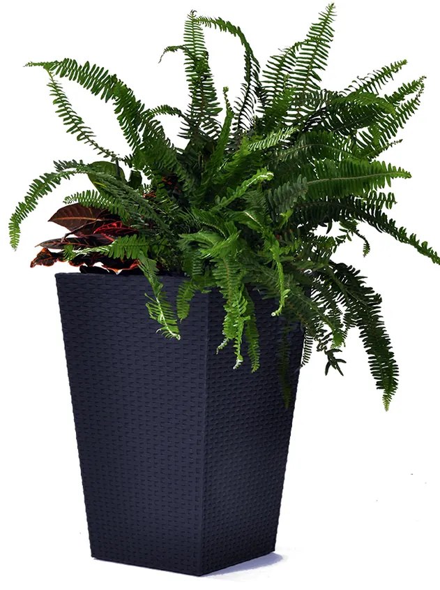 Květináč RATTAN PLANTER Keter 29x29x44 cm