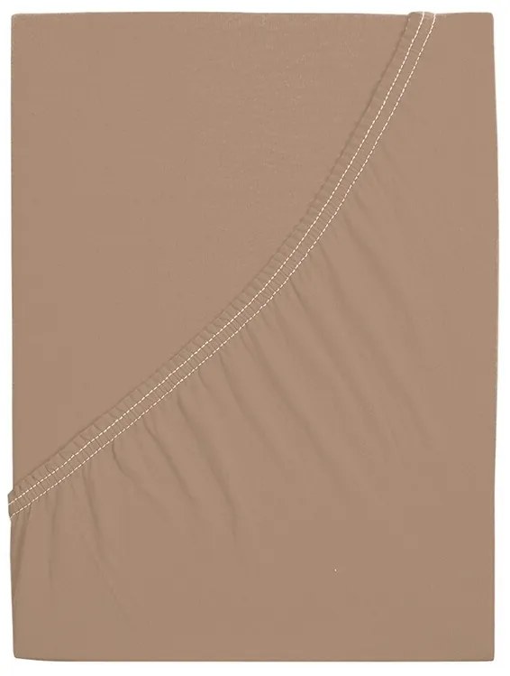 4Home jersey prestieradlo Ideál orechová, 160 x 200 cm