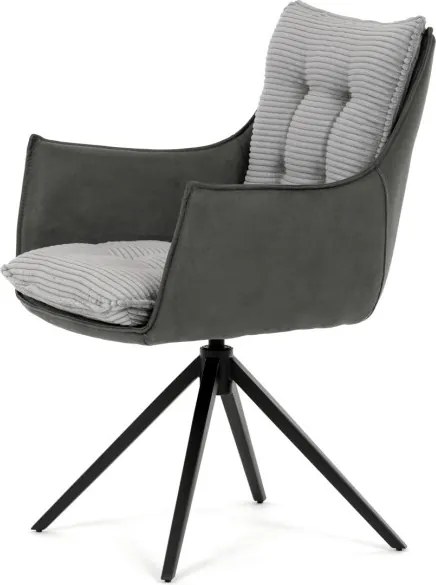 Jedálenská stolička sivá DCH-D1345 GREY2