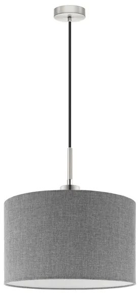 Eglo - LED Luster na lanku TUNJA 1xE27/60W/230V šedá