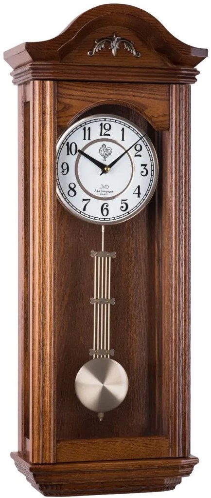 Luxusné nástenné kyvadlové hodiny JVD N9360.2 – polovičné bitie, 67 cm