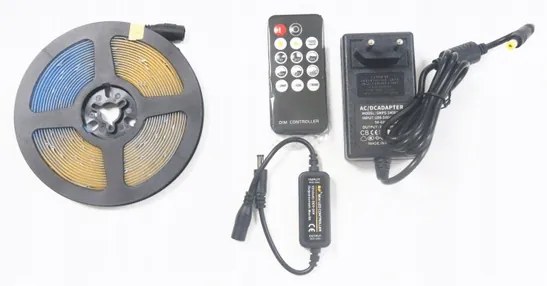 ECOLIGHT COB LED pásik 35W - 24V - 320 - 5M - 3000k - teplá biela + diaľkový ovládač