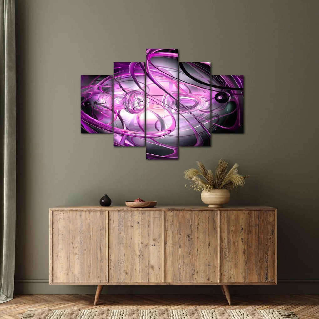 Obraz krásnej fialovej abstrakcie (150x105 cm)