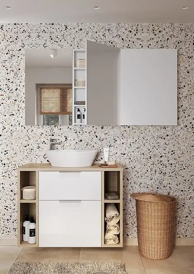 Cersanit City, umývadlová skrinka 60x45x72 cm, biela lesklá, S584-017-DSM |  BIANO