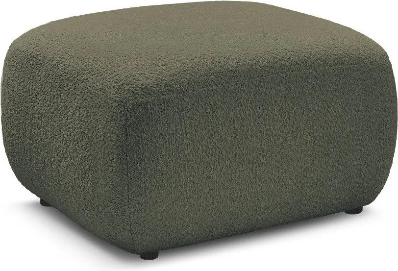 Zelená podnožka z textílie buklé Montaigne – Bobochic Paris