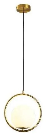 Luster na lanku ORBA 1xE27/15W/230V mosadz