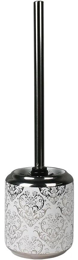 Wc kefa Venezia, 11x11x39,5 cm, strieborná