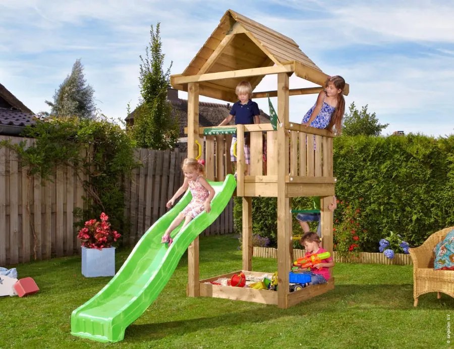 Ihrisko Jungle House so šmykľavkou a modulom Climb Frame 2.0