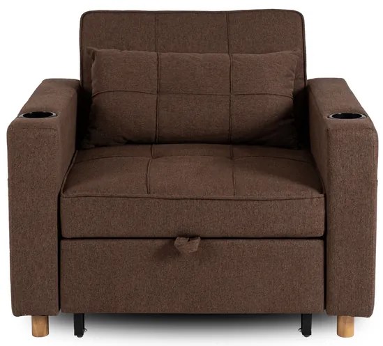 Kreslo JEREMY hnedé