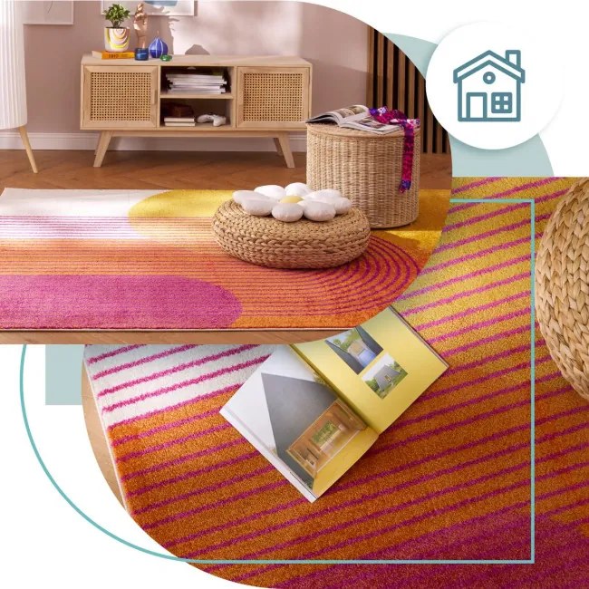 Koberec Muse MU13 oranžový Retro