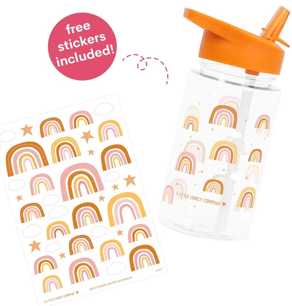 A Little Lovely Company - fľaša na pitie - dúha