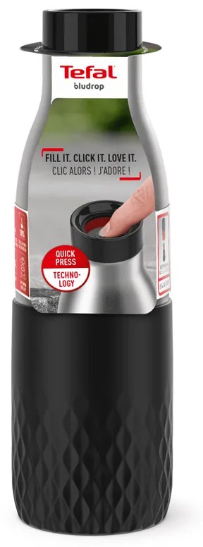 Fľaša Tefal Bludrop N3110510 0,5 l čierna