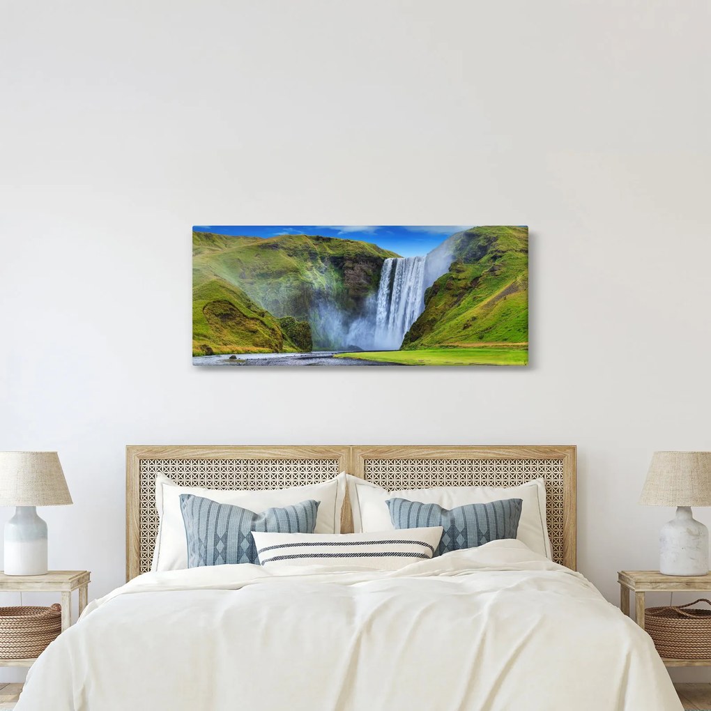 Obraz - Vodopád Seljalandsfoss (120x50 cm)