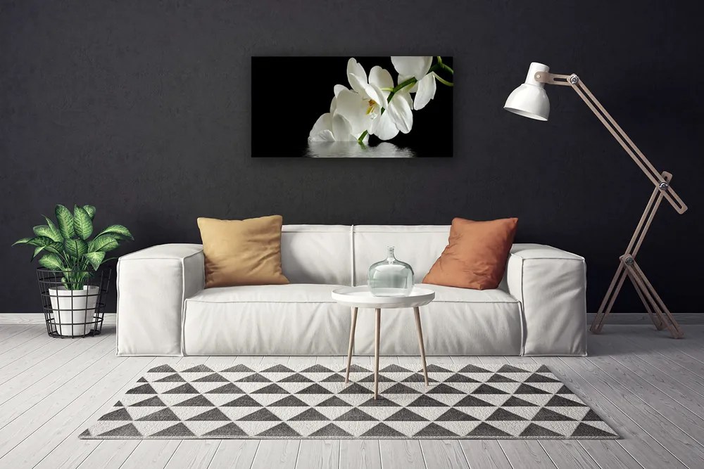 Obraz Canvas Orchidea vo vode kvety 120x60 cm