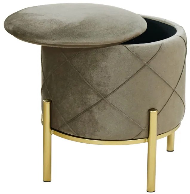 Úložná taburetka SAVANA béžová