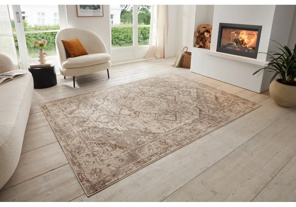 Sivý/béžový koberec 80x120 cm Terrain Designer Sand – Hanse Home