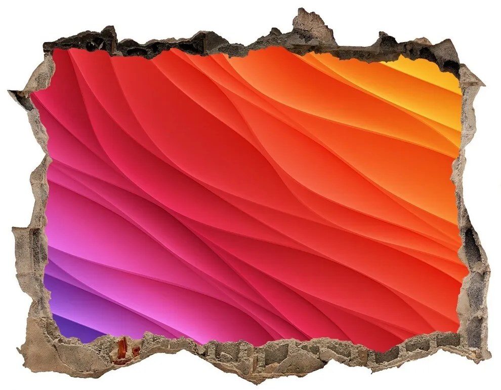 Nálepka fototapeta 3D výhled Farebné vlny nd-k-95451592
