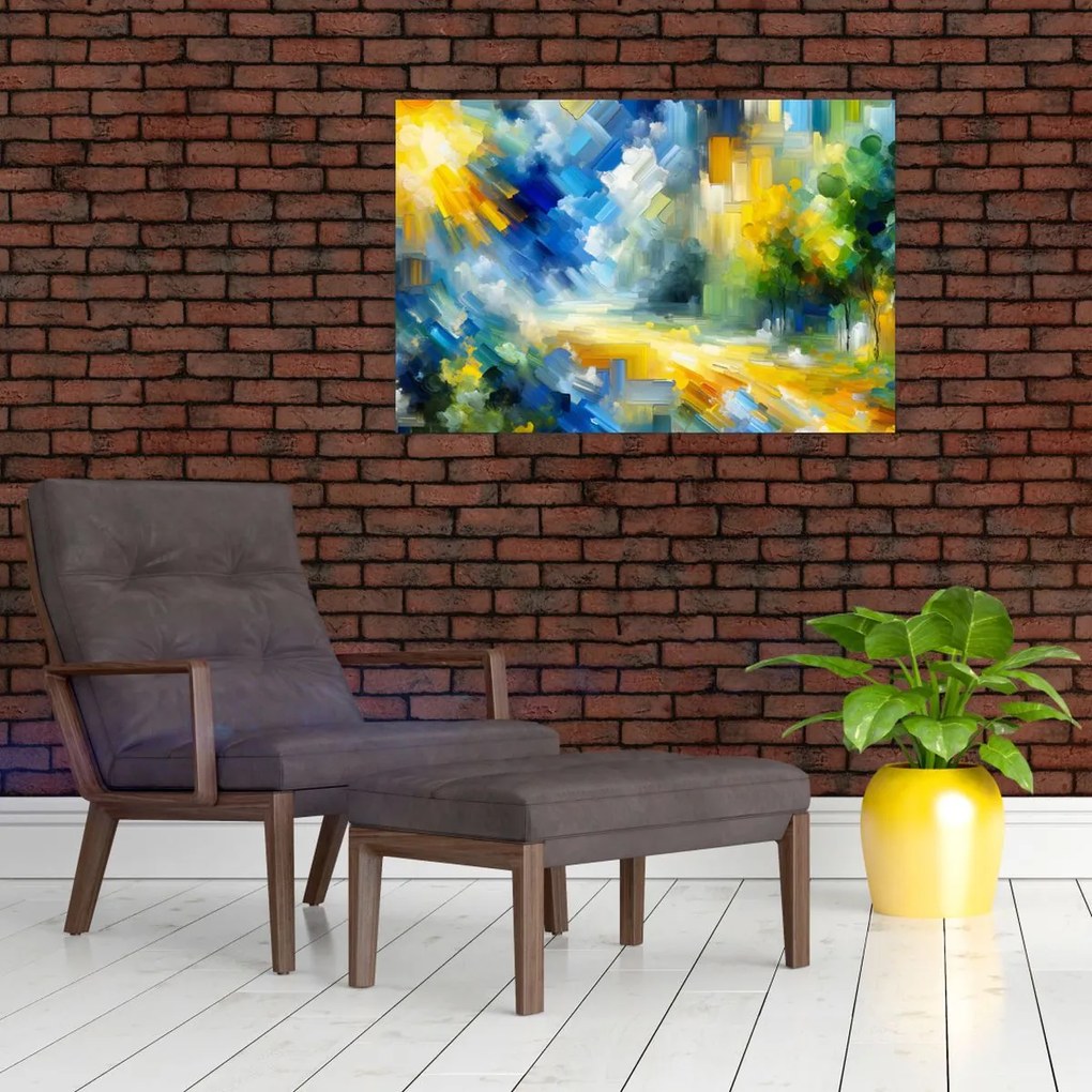 Obraz - Abstraktný slnečný deň (90x60 cm)