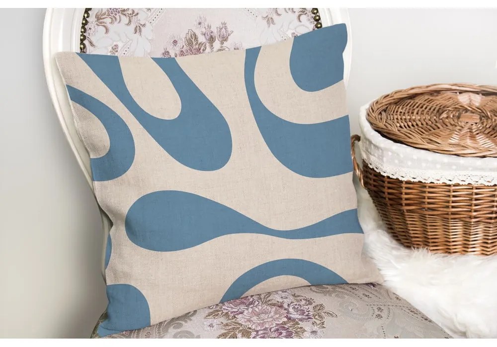 Obliečka na vankúš 43x43 cm Blue Latte – Mila Home