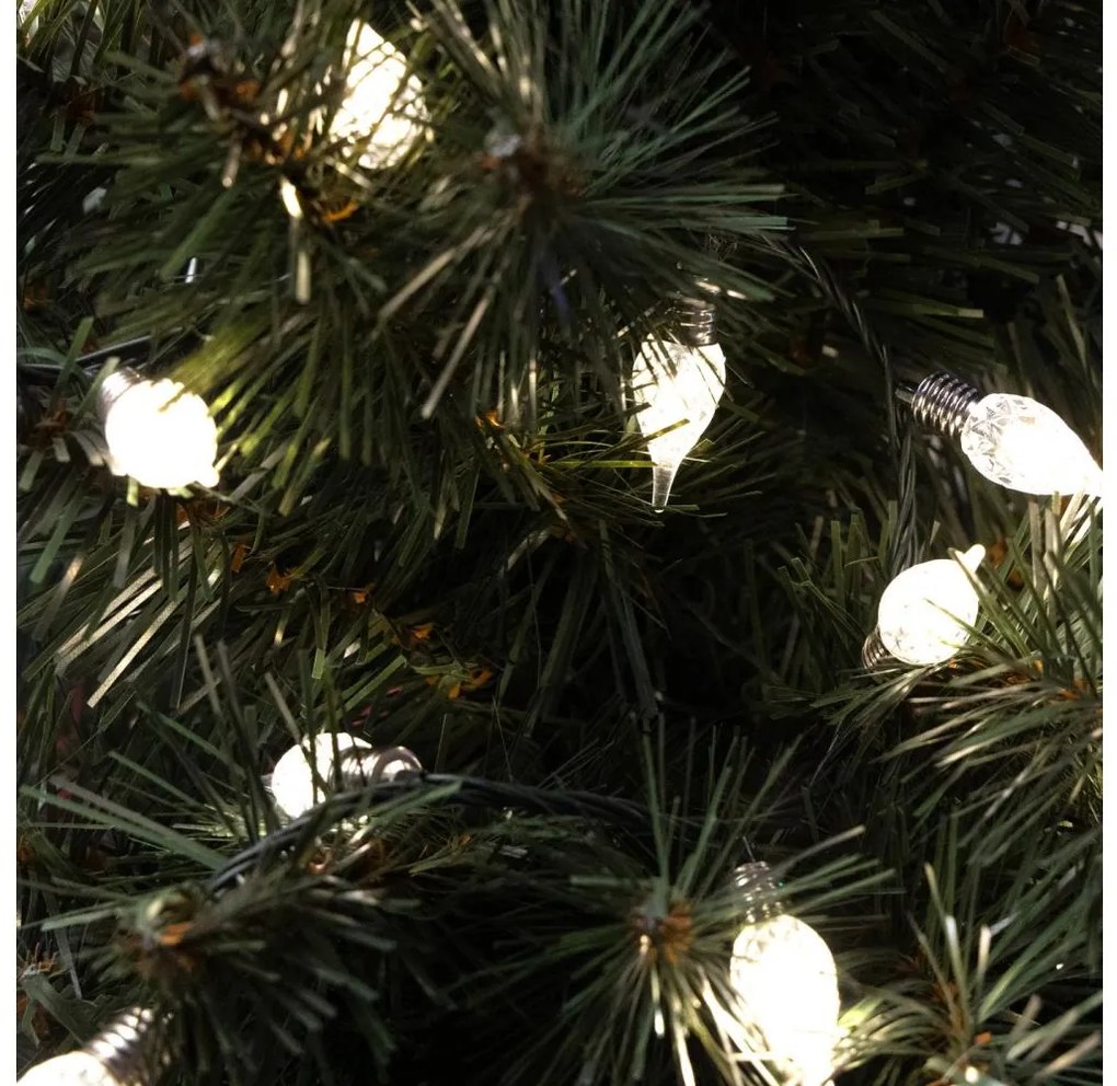 LED vonkajšia vianočná reťaz LINE 200×LED, 12,75 m, IP44, teplá biela