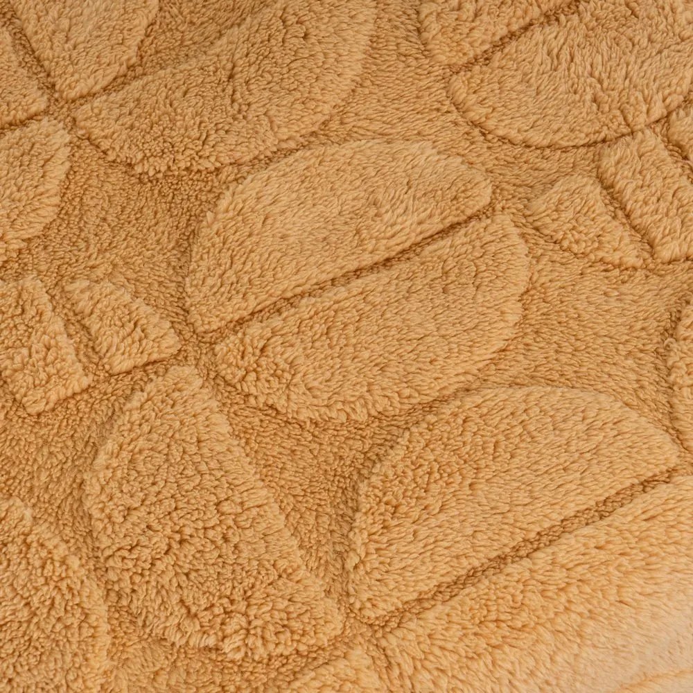 Žltá deka z mikroplyšu 130x160 cm Mid Century – Casa Selección