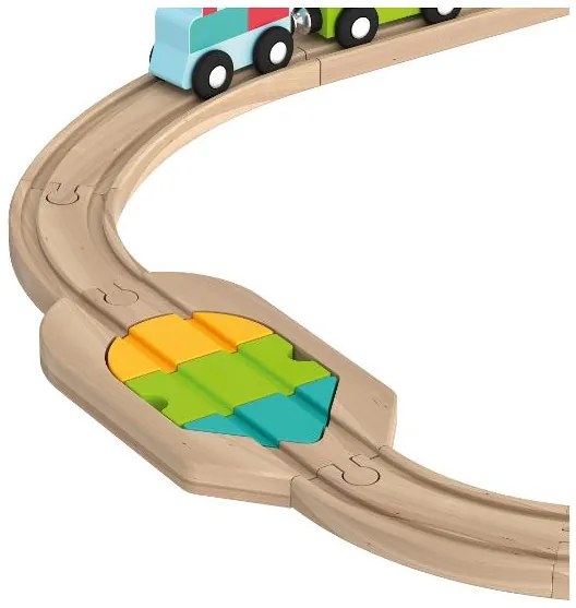 lupilu®  Drevená železničná súprava M (Montessori)  (100394864)