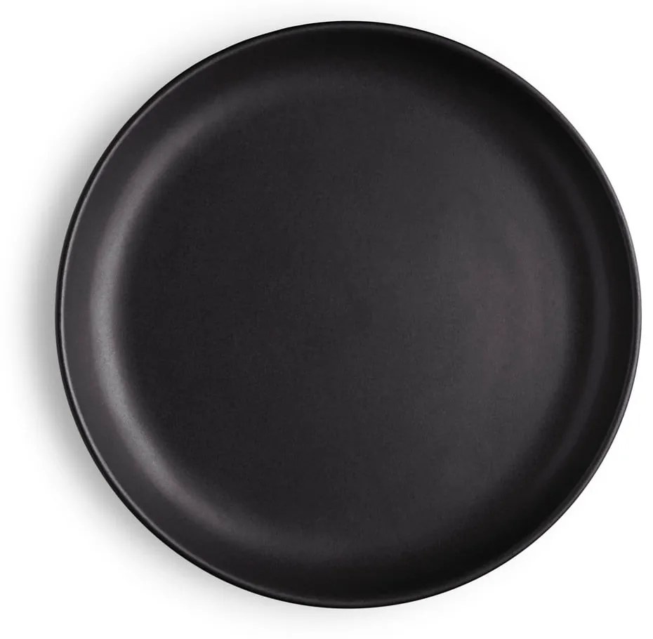 Čierny kameninový tanier Eva Solo Nordic, 17 cm