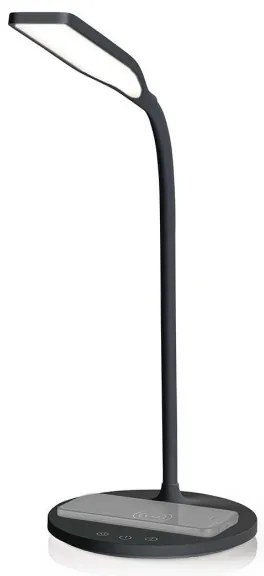 Nedis LTLGQ4M2BK - Stm. lampa s bezdr. nabíjaním Qi LED/5,5W/230V 2700-6500K