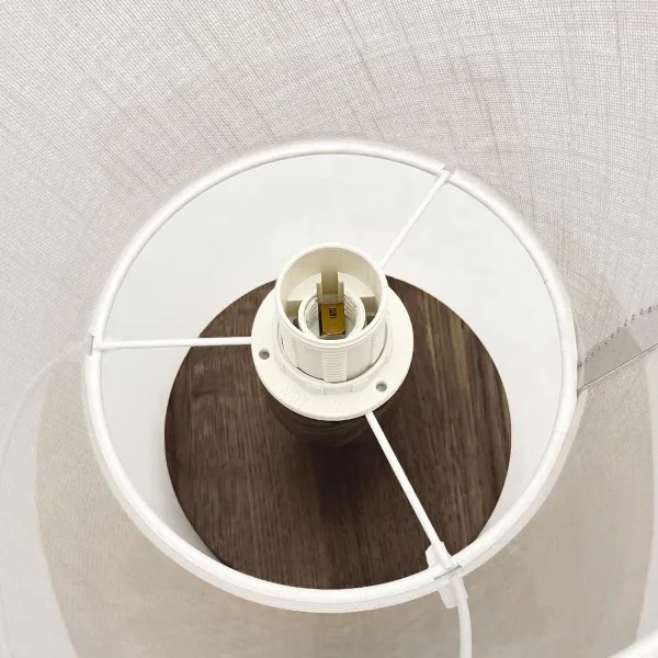 Brilagi - LED  Prisadený luster ANTHONY 1xE14/60W/230V dub orech/biela