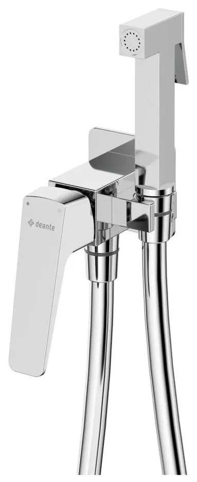 Deante BQL_034M-Bidetová batéria so sprškou pre podomietkovú inštaláciu BLUR lesklý chróm