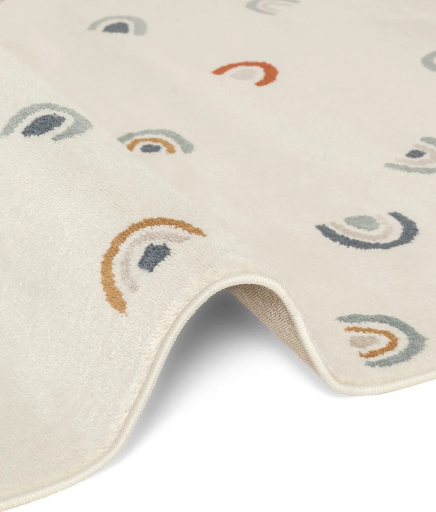Hanse Home, Detský koberec Adventures 106414 Cream Multicolor kruh, 160x160 (priemer) kruh, viacfarebná, detská izba