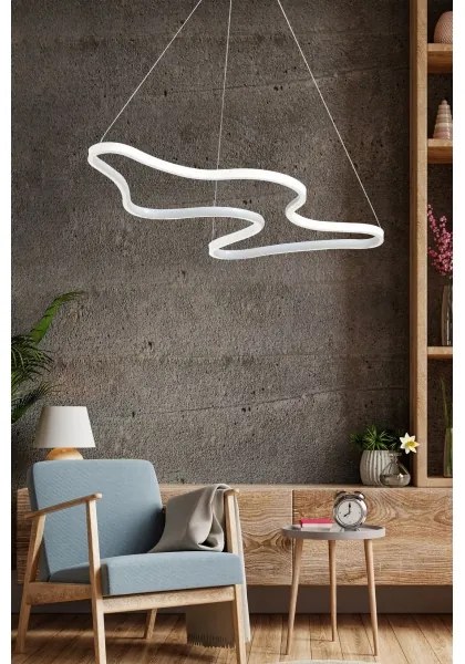 LED luster na lane ARTISAN LED/36W/230V 6500K biela