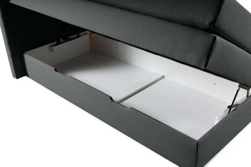 Kontinentálna boxspring posteľ AMBER, 200x180, sivá (barell 83)