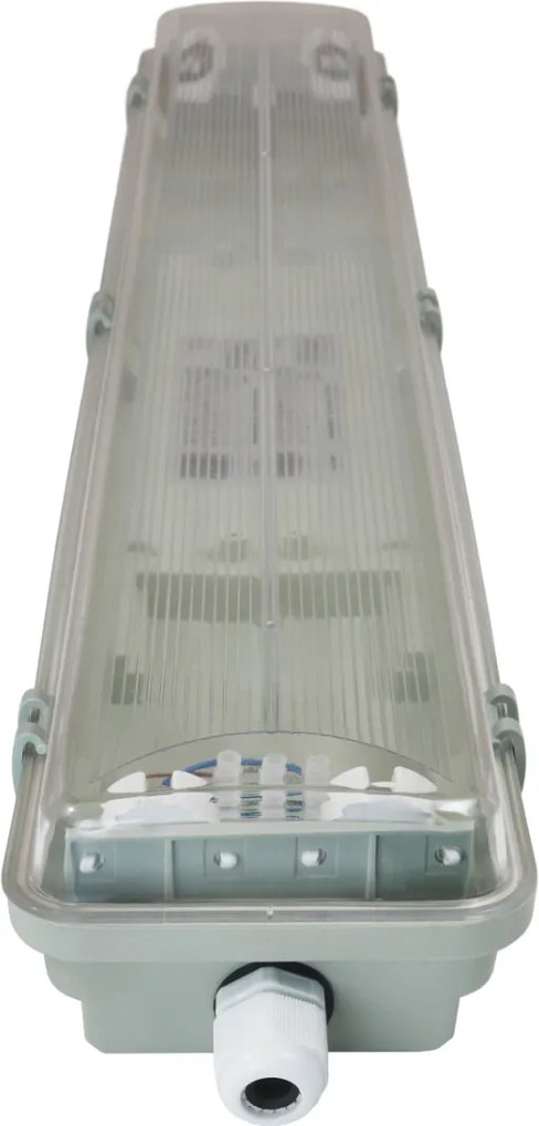 BERGE Hermetické svietidlo 60cm + 2x LED trubica studená biela