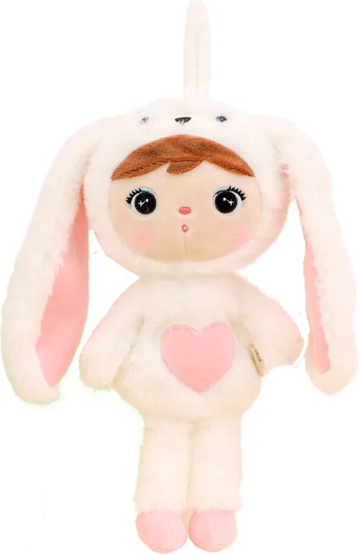 Bábika králik biely mini s menom Stellinka 30 cm