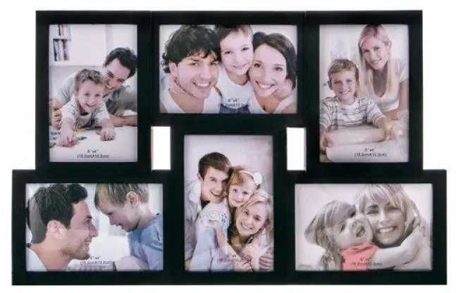 PreHouse Fotorámik na 6 fotografií multiframe 10x15 - čierny