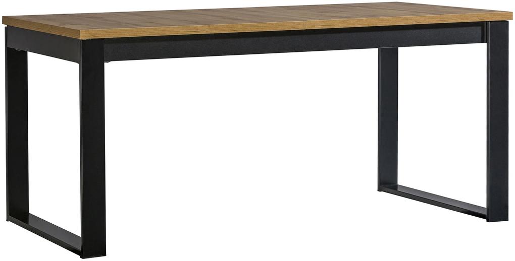Písací stôl typ LA14 Laticia (matná čierna + dub wotan). Vlastná spoľahlivá doprava až k Vám domov. 1040640